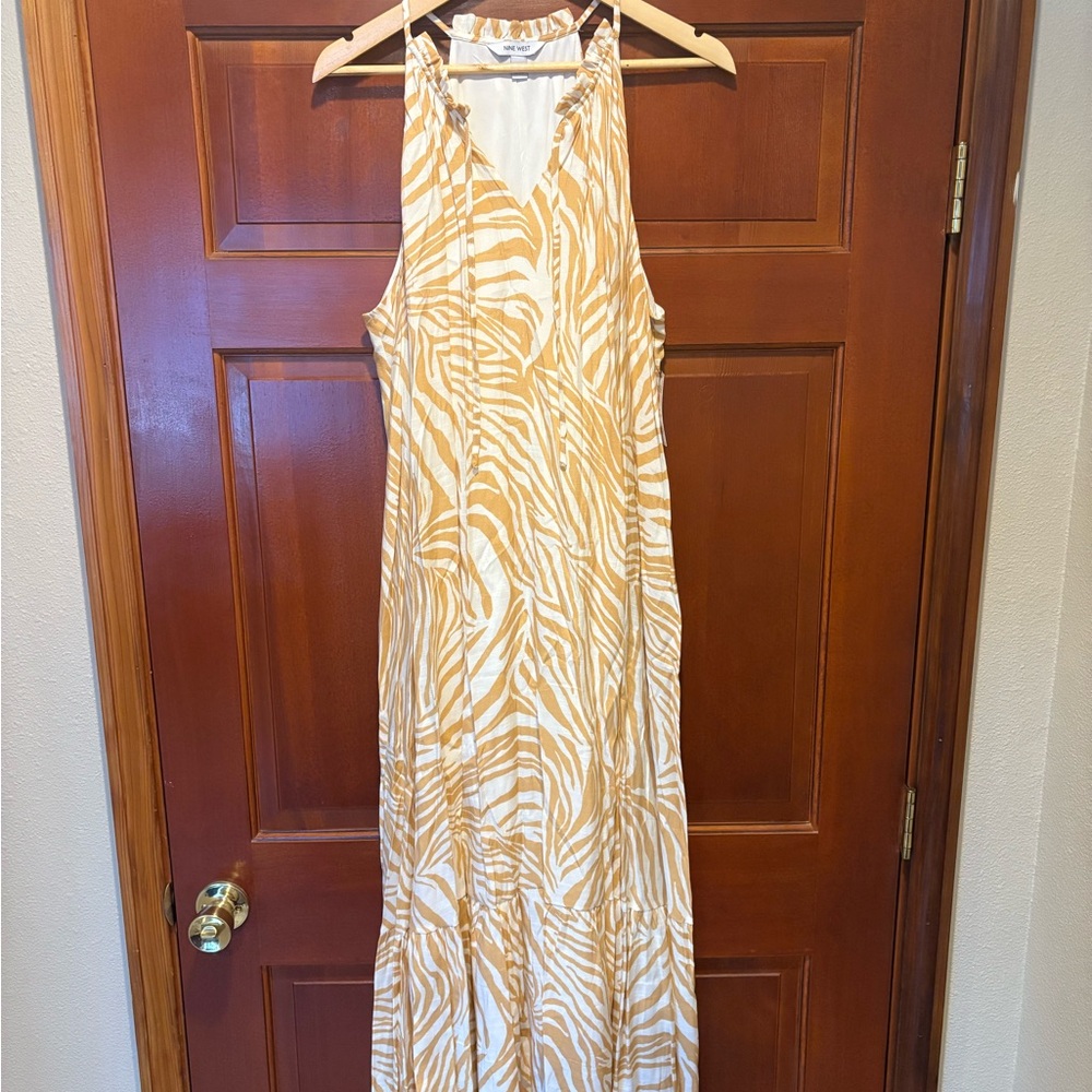 Nine West Tiered Peasant Maxi Dress – Size XL (New with Tags)